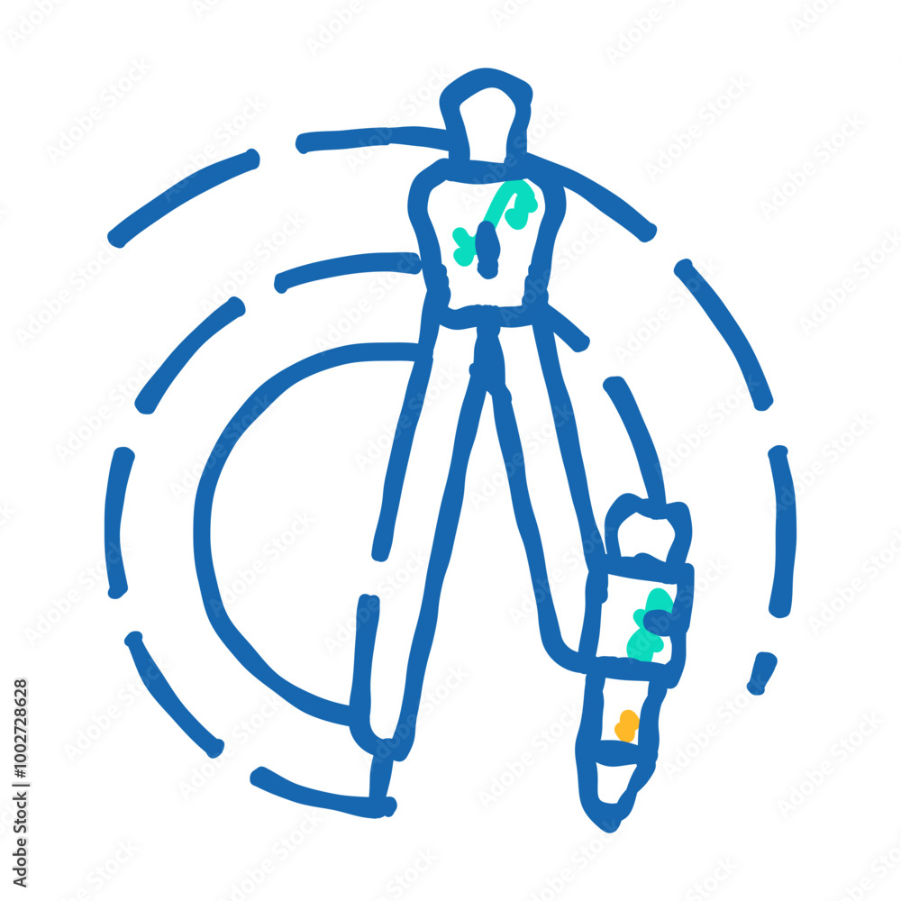 compass stationery tool doodle icon sketch vector. compass stationery tool sign. isolated symbol illustration compass stationery tool doodle icon sketch vector. compass stationery tool sign. isolated symbol illustration