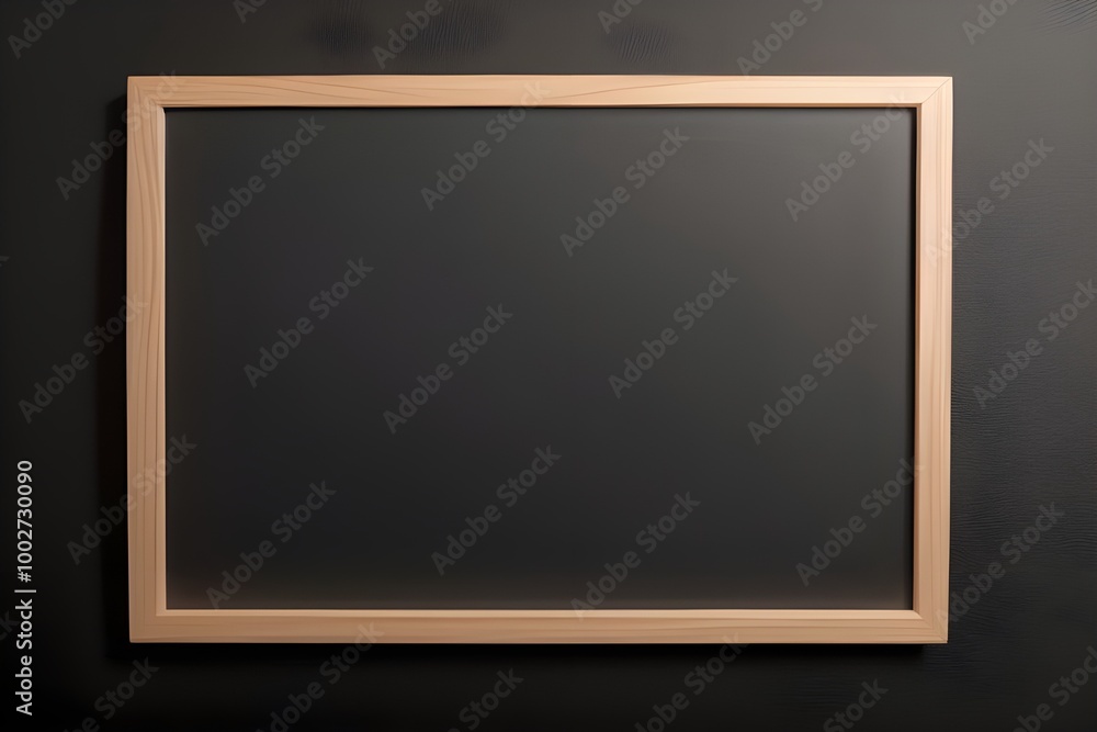 Blank Blackboard Isolated on White Background Generative AI illustration Blank Blackboard Isolated on White Background Generative AI illustration
