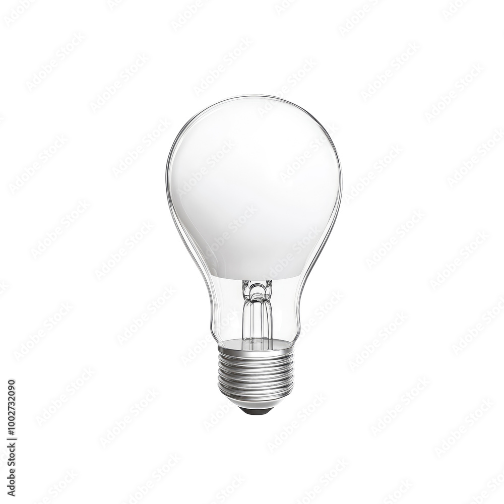 Light Bulb on White Background Light Bulb on White Background