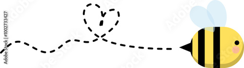 Cute Flying Bee