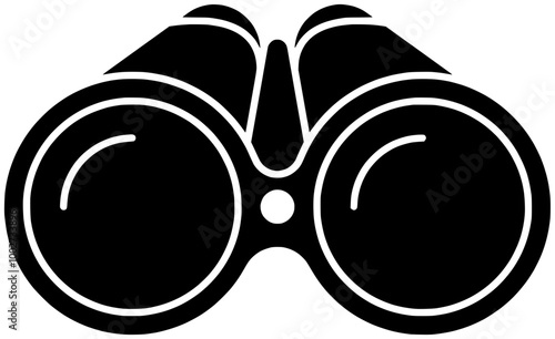 lorgnette illustration binoculars silhouette lens logo glasses icon optical outline retro telescope theater vintage antique zoom glass spyglass binocular shape to vector graphic background