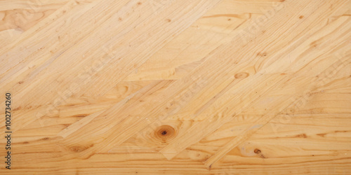 Light brown wood texture background. National pattern wooden table background.