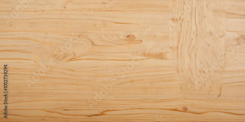 Light brown wood texture background. National pattern wooden table background.