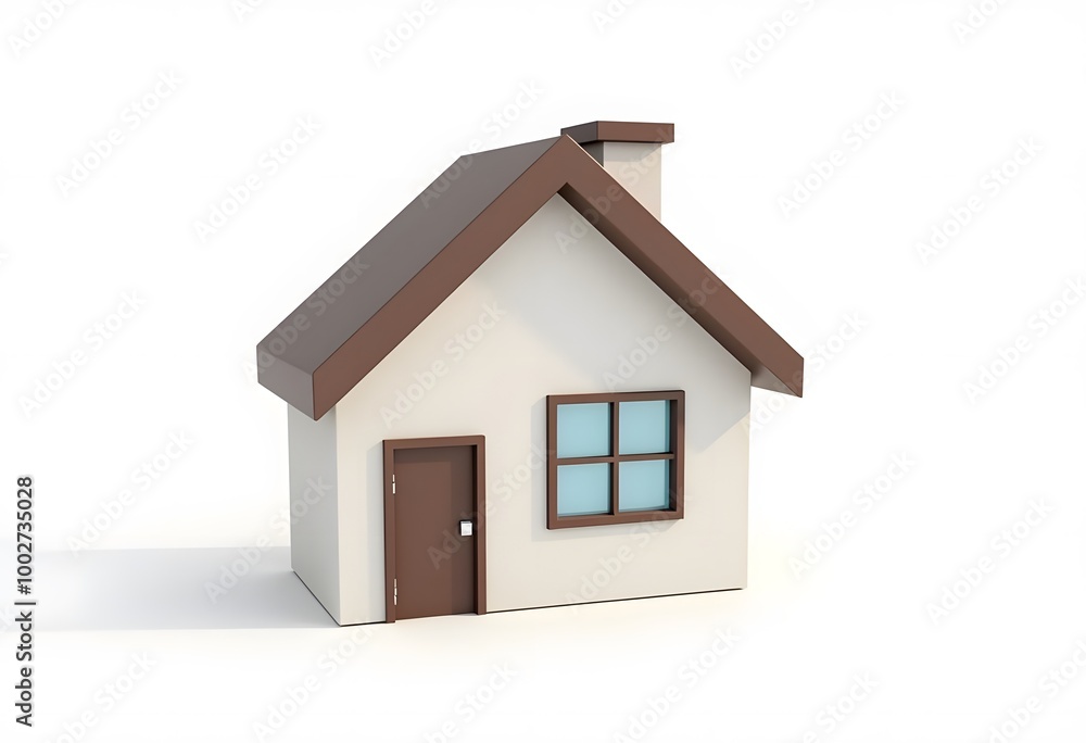 3d rendering house on a white background
3d rendering house on a white background