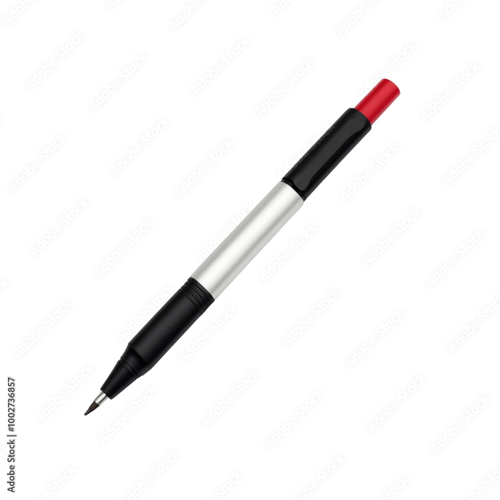 Black and Red Pen Isolated on White Background Black and Red Pen Isolated on White Background