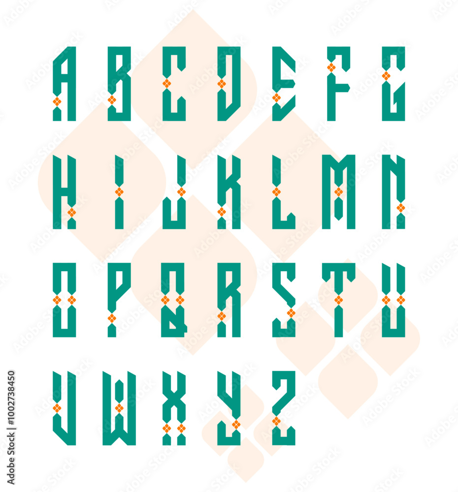 A-Z letters vector design illustration A-Z letters vector design illustration