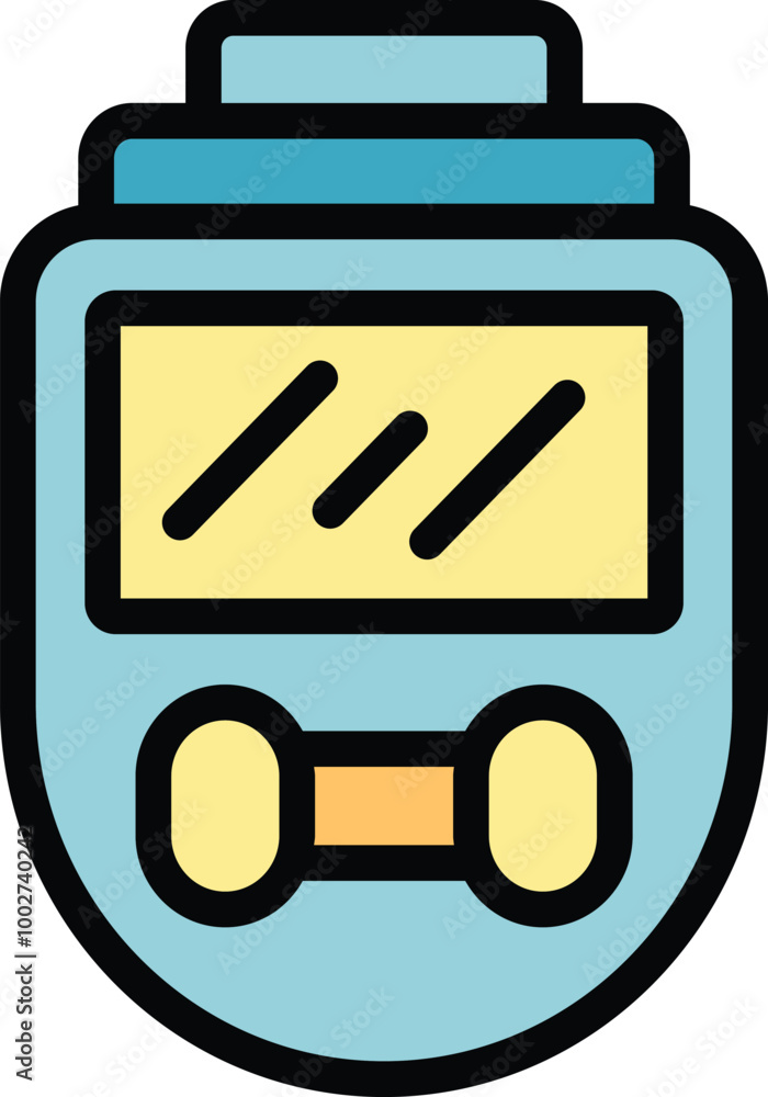 Φωτογραφία This icon of a smartwatch is showing a dumbbell icon, representing a fitness app