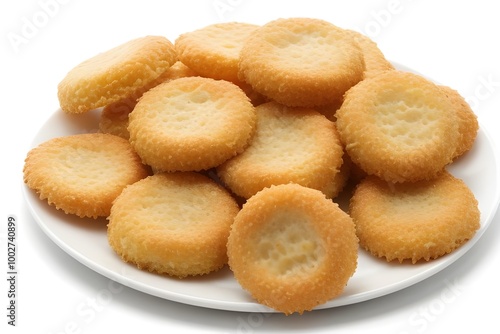 Wallpaper Mural Assortment of Crispy Snacks Isolated on White Background   Generative AI illustration Torontodigital.ca