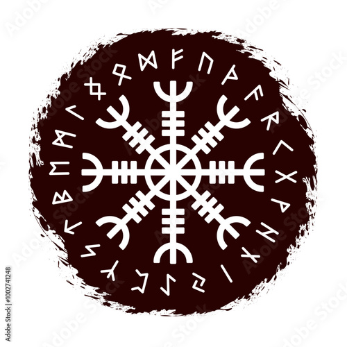 Celtic runes symbol vector illustration