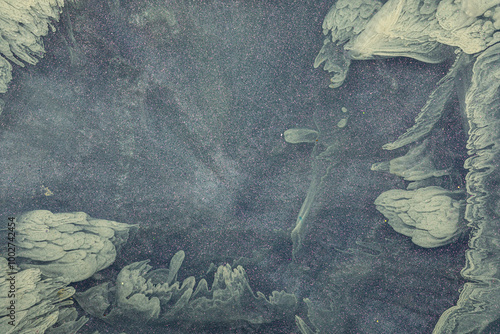 Abstract Art with Grey and ...