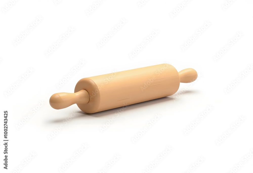 Rolling pin isolated on white background Rolling pin isolated on white background