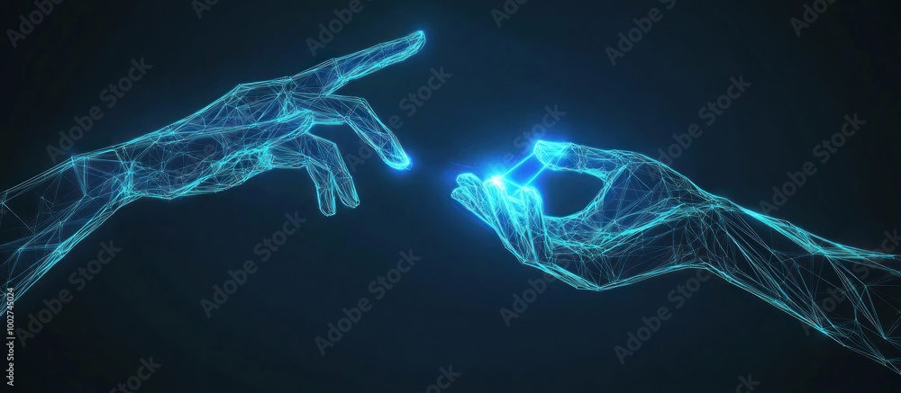 Digital Hands Reaching Towards a Light Source Digital Hands Reaching Towards a Light Source
