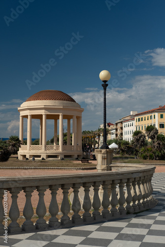 Band stand at Liverno, Tuscany, Italy, next to Mascagni Terrace