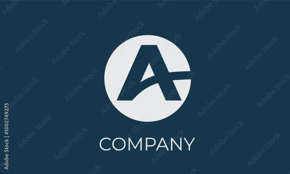 Minimalist A Logo with Sharp Geometric Lines Minimalist A Logo with Sharp Geometric Lines