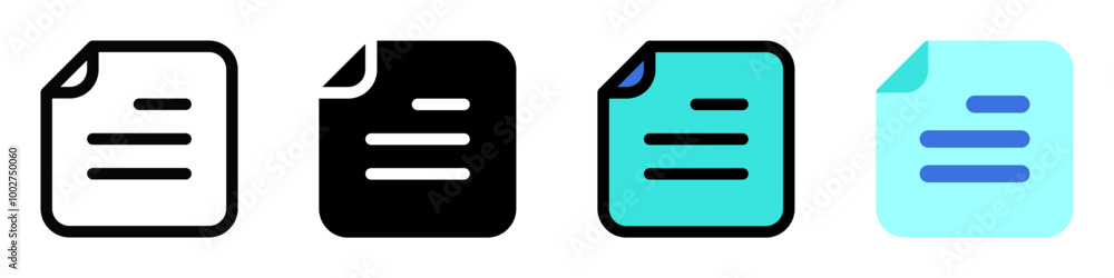 Editable vector text file icon. Part of a big icon set family. Perfect for web and app interfaces, presentations, infographics, etc Editable vector text file icon. Part of a big icon set family. Perfect for web and app interfaces, presentations, infographics, etc