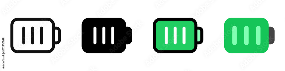 Editable vector battery icon. Part of a big icon set family. Perfect for web and app interfaces, presentations, infographics, etc