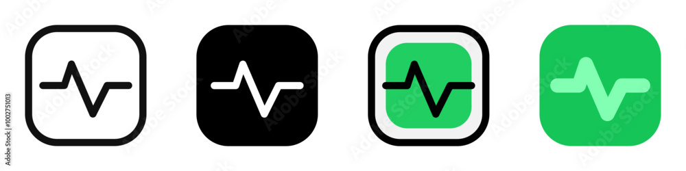 Editable vector heartbeat system status icon. Part of a big icon set family. Perfect for web and app interfaces, presentations, infographics, etc Editable vector heartbeat system status icon. Part of a big icon set family. Perfect for web and app interfaces, presentations, infographics, etc