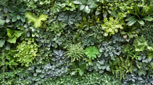 Decorative and enigmatic tropics on a forest wallpaper background, with green plants in a realism, surrealistic style. Aerial view, baroque-inspired chiaroscuro, Sony Alpha A7 III