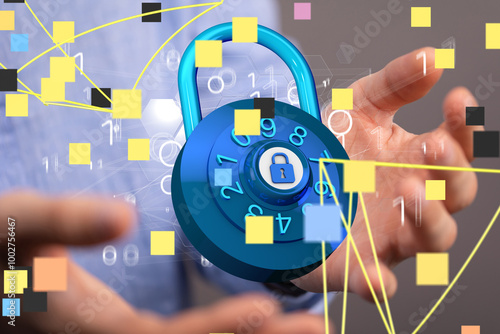 Security Shield concept, da...