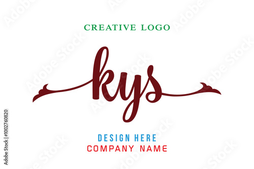 KYS  lettering logo is simple, easy to understand and authoritative