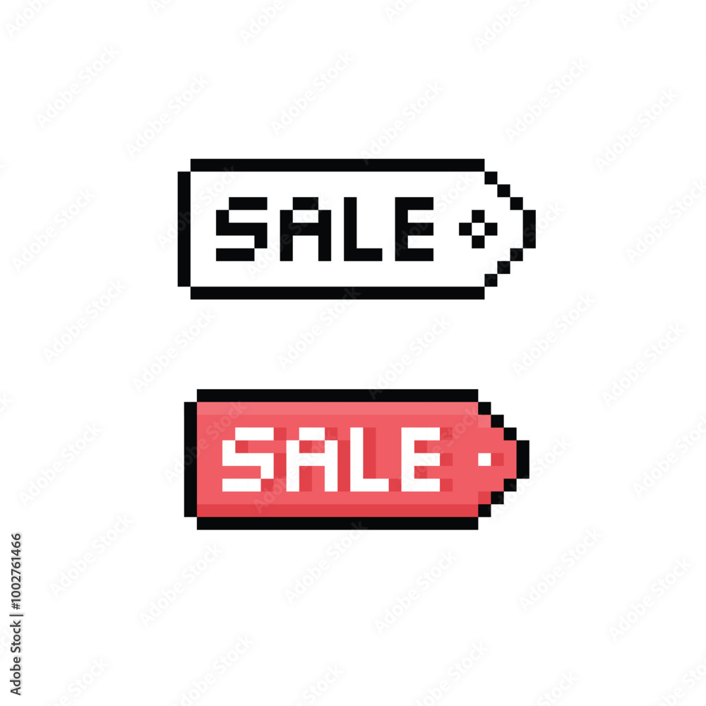 sale 8 bit icon text pixel art sale sign for video games sale 8 bit icon text pixel art sale sign for video games