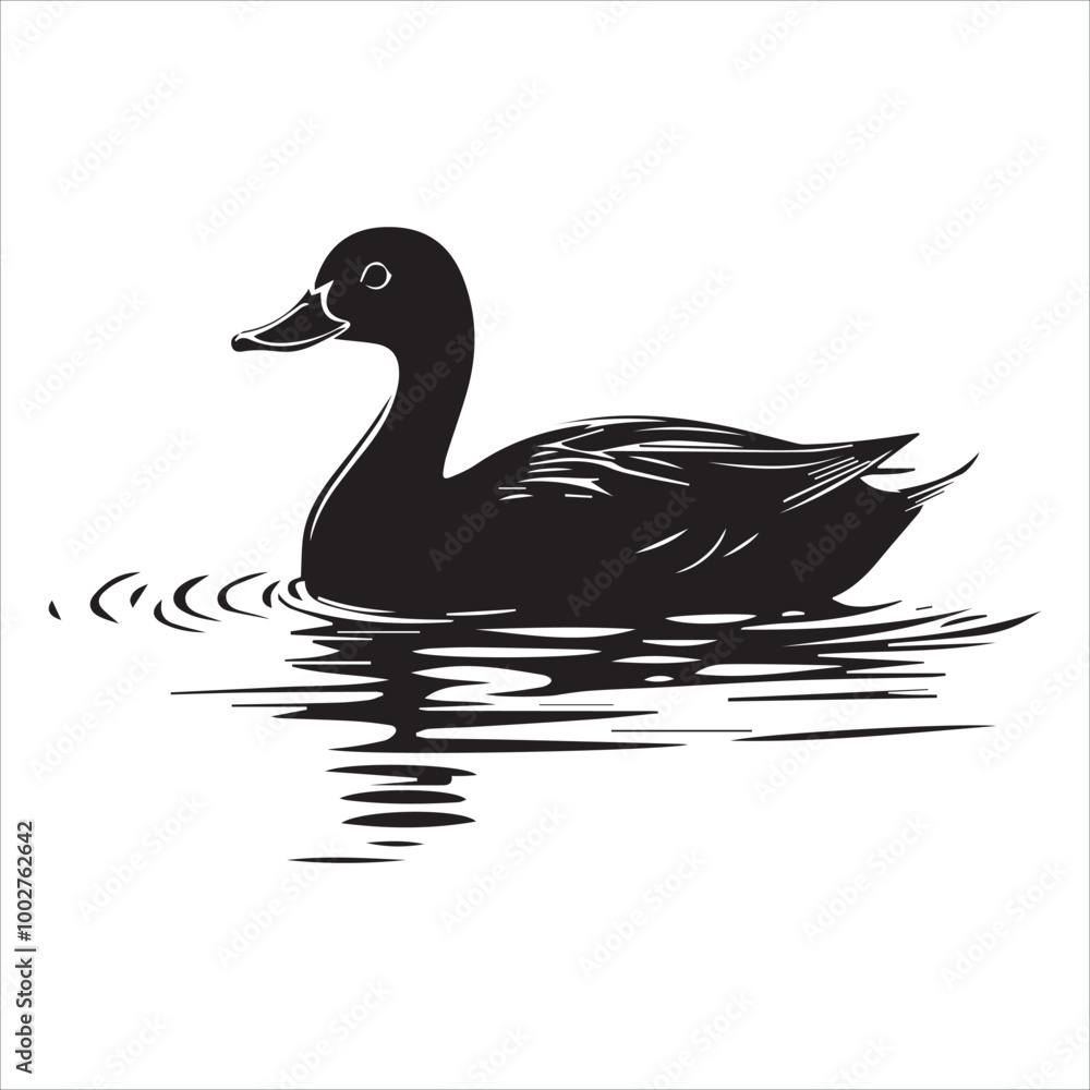 silhouette of a duck,bird, swan, animal, duck, goose, illustration, vector, silhouette, nature, cartoon, water, beak, icon, black, wild, lake, drawing, wildlife, birds, design, feather, love, art, sym