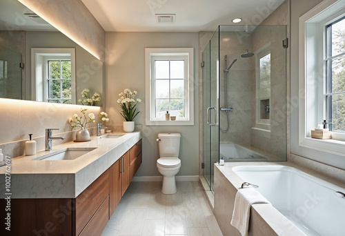 modern bathroom interior