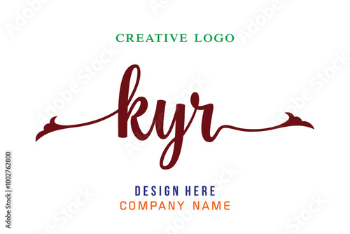 KYR  lettering logo is simple, easy to understand and authoritative