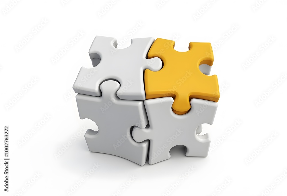 3d illustration slanted puzzle 3d illustration slanted puzzle