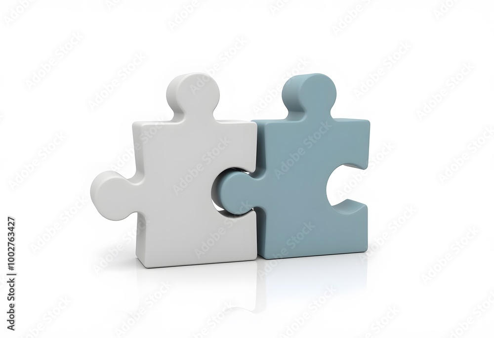 3d illustration slanted puzzle 3d illustration slanted puzzle