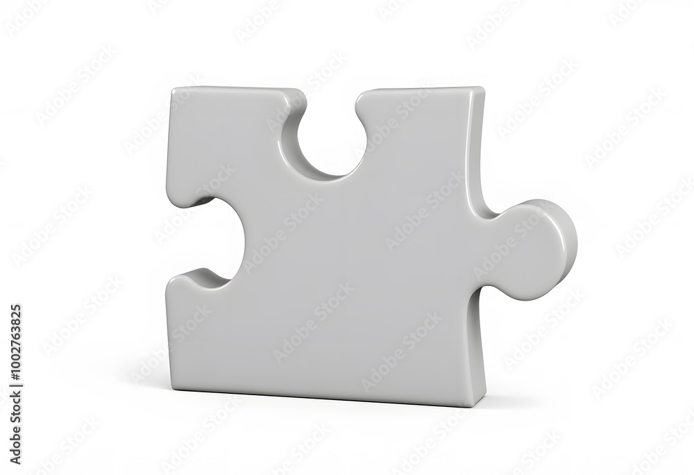 Obraz premium 3d illustration slanted puzzle 