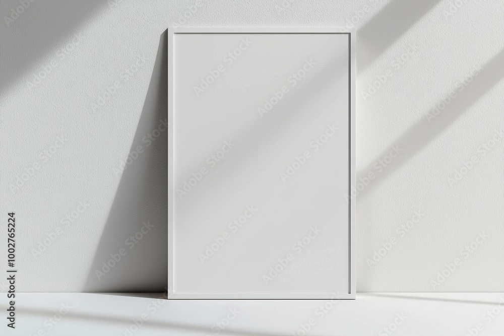 A3 Poster Mockup on White Background created with Generative AI A3 Poster Mockup on White Background created with Generative AI