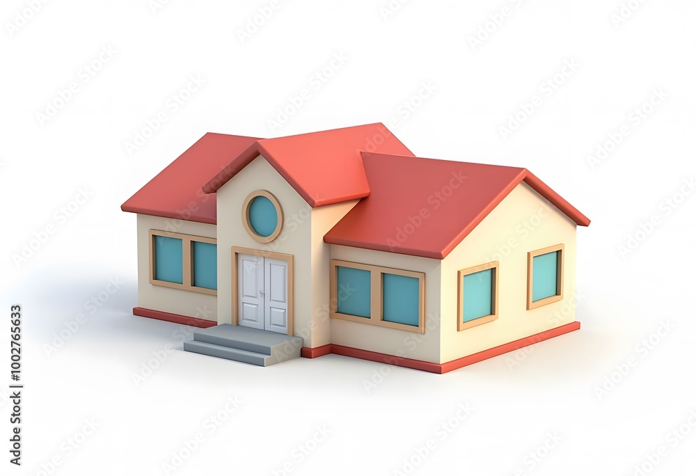 School Building Icon isolated on white background School Building Icon isolated on white background