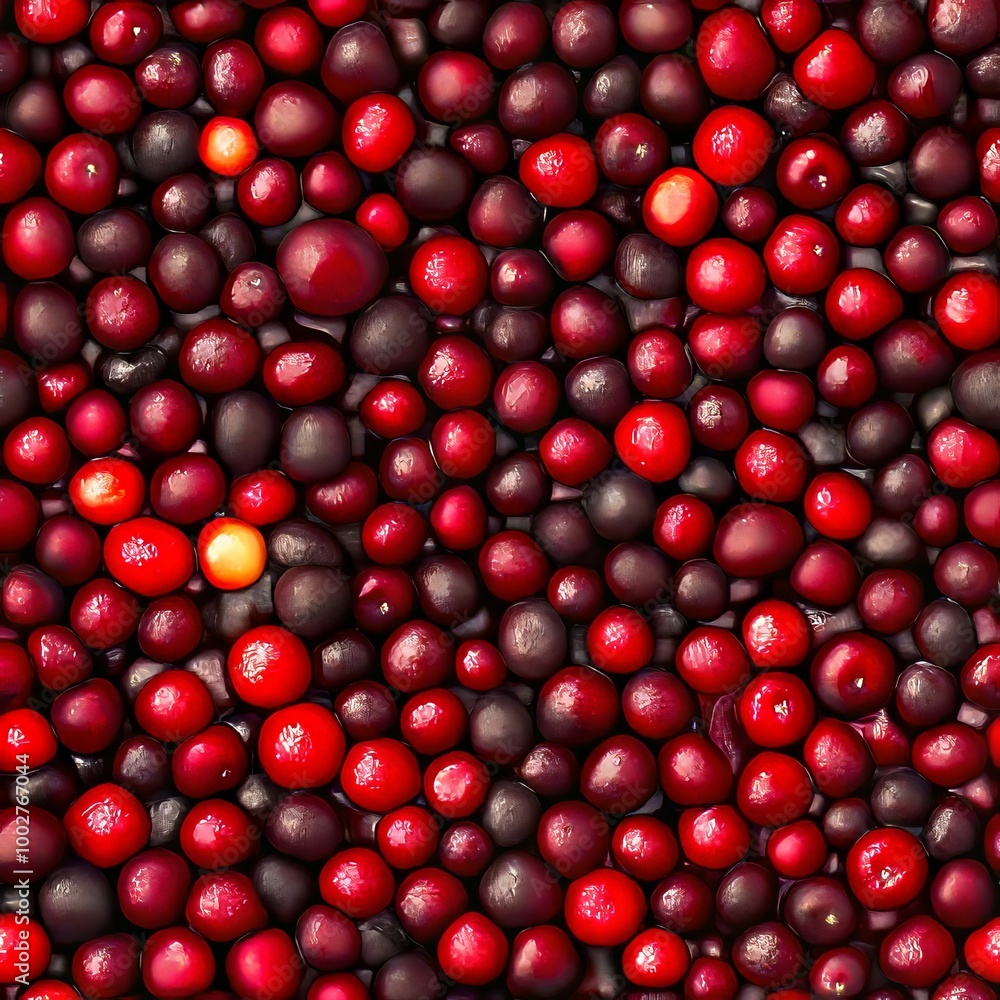 A close up of a pile of cranberries A close up of a pile of cranberries