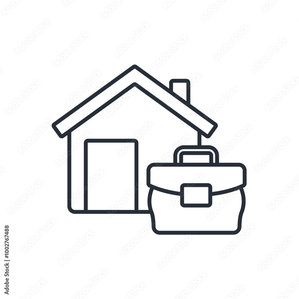 home office icon. vector.Editable stroke.linear style sign for use web design,logo.Symbol illustration. home office icon. vector.Editable stroke.linear style sign for use web design,logo.Symbol illustration.