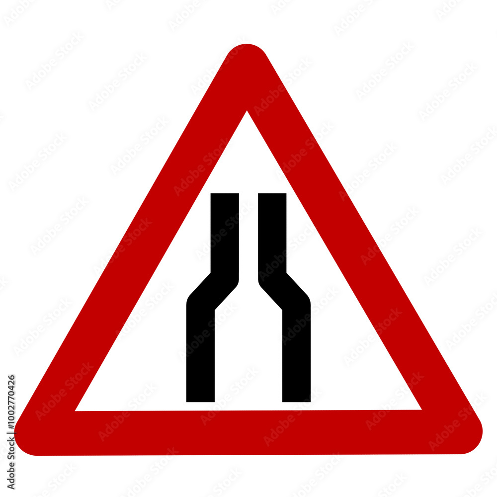 road narrows on, traffic sign, warning sign, road sign, triangle sign, traffic sign on white, road narrows on png, sign on white, traffic road narrows on, traffic sign, warning sign, road sign, triangle sign, traffic sign on white, road narrows on png, sign on white, traffic
