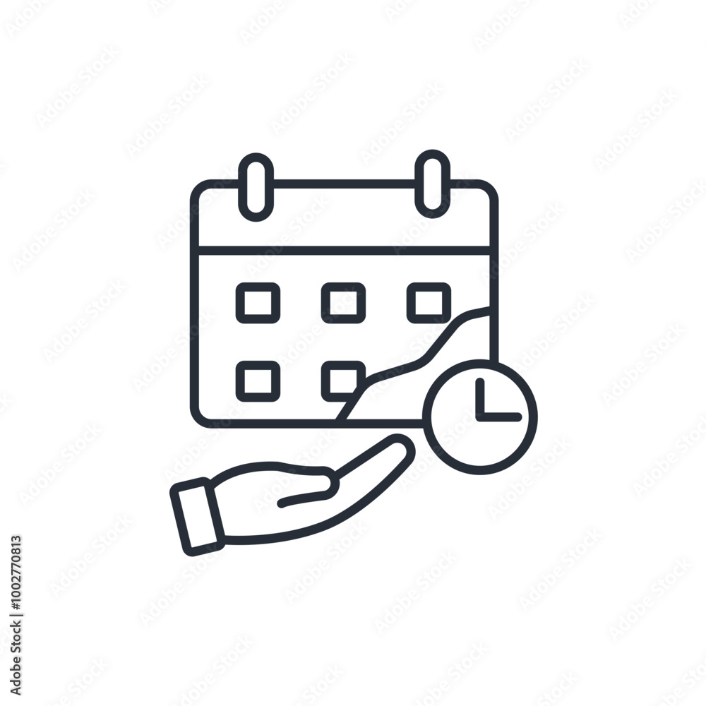schedule icon. vector.Editable stroke.linear style sign for use web design,logo.Symbol illustration. schedule icon. vector.Editable stroke.linear style sign for use web design,logo.Symbol illustration.