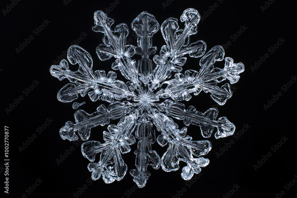 High-Resolution Microscopic Snowflake Observation High-Resolution Microscopic Snowflake Observation