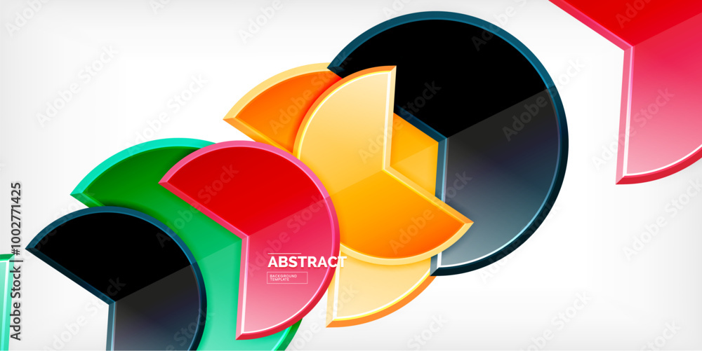 Trendy round shapes with triangular angle design element. Vector Illustration For Wallpaper, Banner, Background, Card, Book Illustration, landing page Trendy round shapes with triangular angle design element. Vector Illustration For Wallpaper, Banner, Background, Card, Book Illustration, landing page