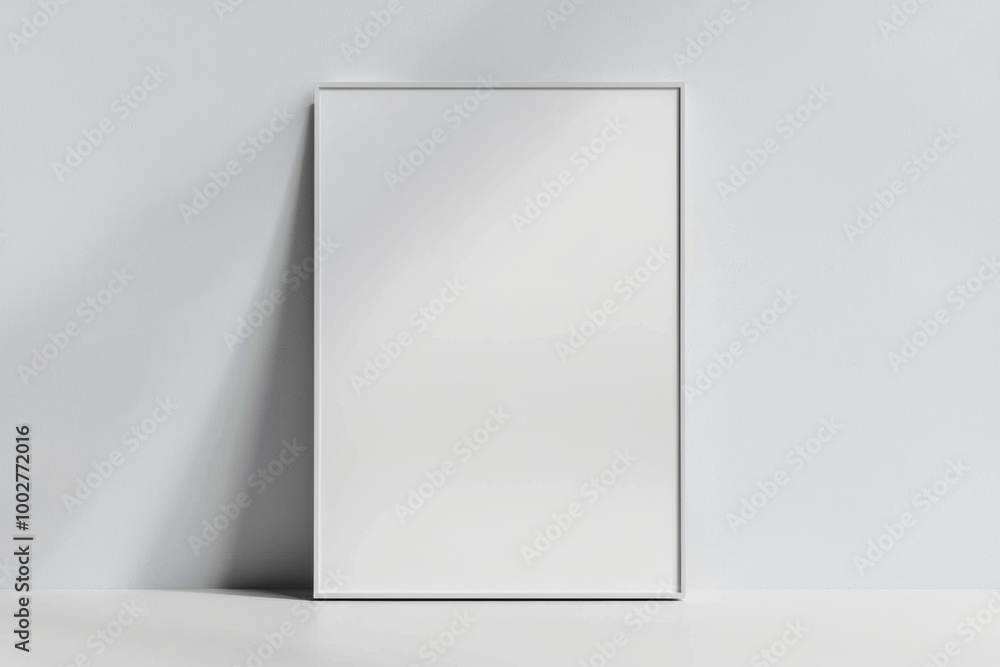 A3 Poster Mockup on White Background created with Generative AI