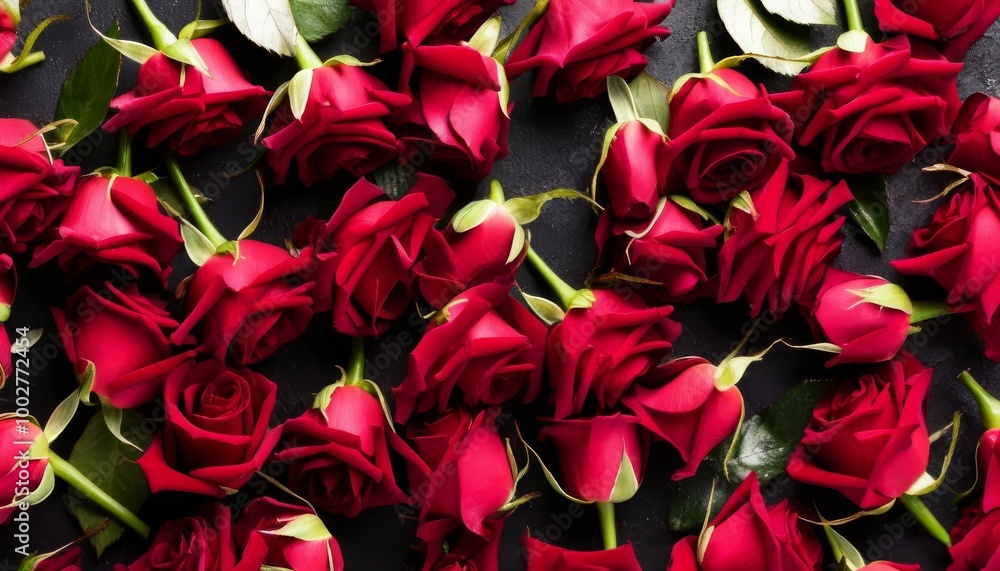 a dark burgundy bouquet of wild roses on a dark background. greeting background for women, elegant background a dark burgundy bouquet of wild roses on a dark background. greeting background for women, elegant background