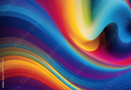 Colorful abstract swirls of vibrant hues