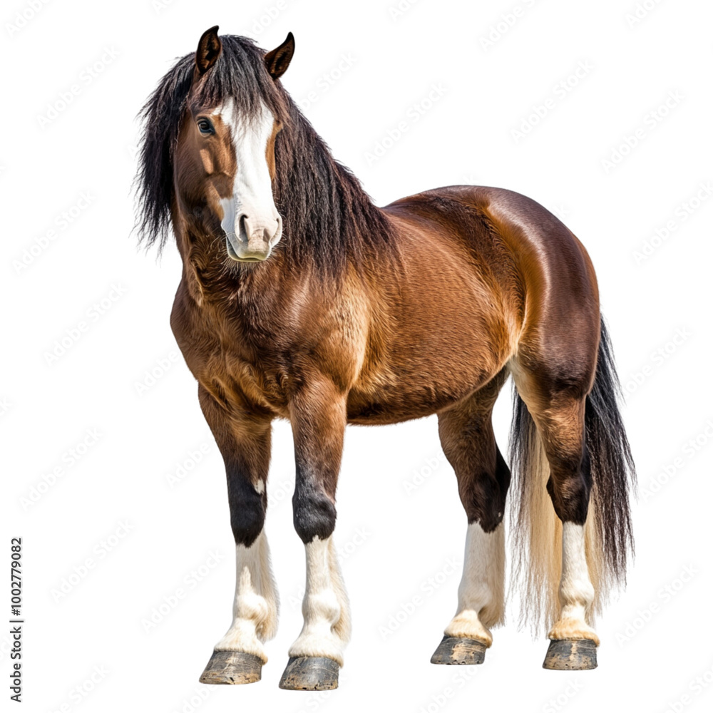 Obraz premium horse isolated on white background