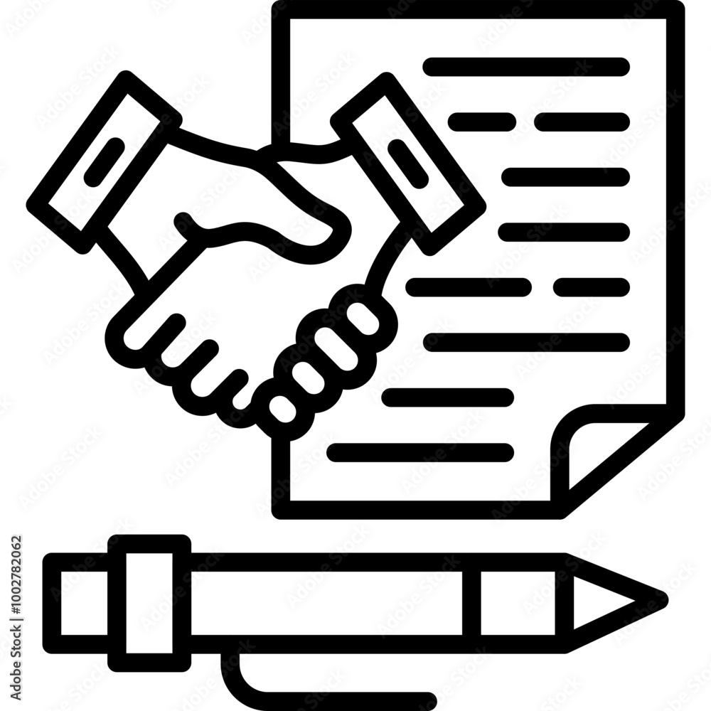 Contract agreement Icon Contract agreement Icon