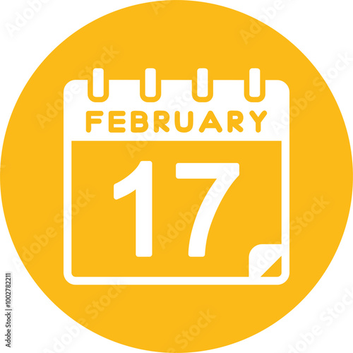 17 February Vector Icon Design