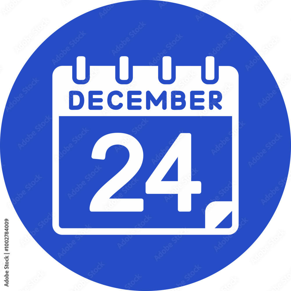 24 December Vector Icon Design 24 December Vector Icon Design