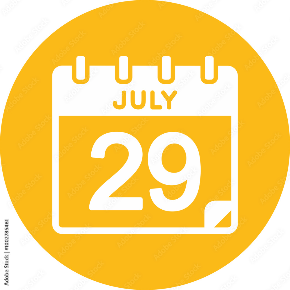 29 July Vector Icon Design 29 July Vector Icon Design