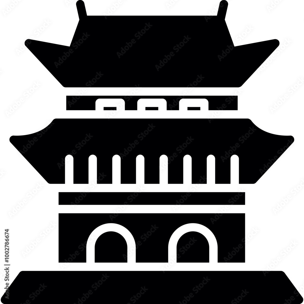 Naklejka premium Ming Tomb Icon