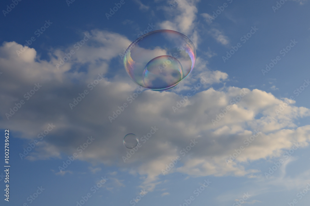 Soap bubbles in the air, Oslo