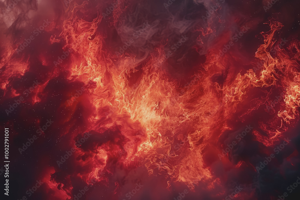 The abstract background of red flames combined with black gives a hot feeling. The abstract background of red flames combined with black gives a hot feeling.
